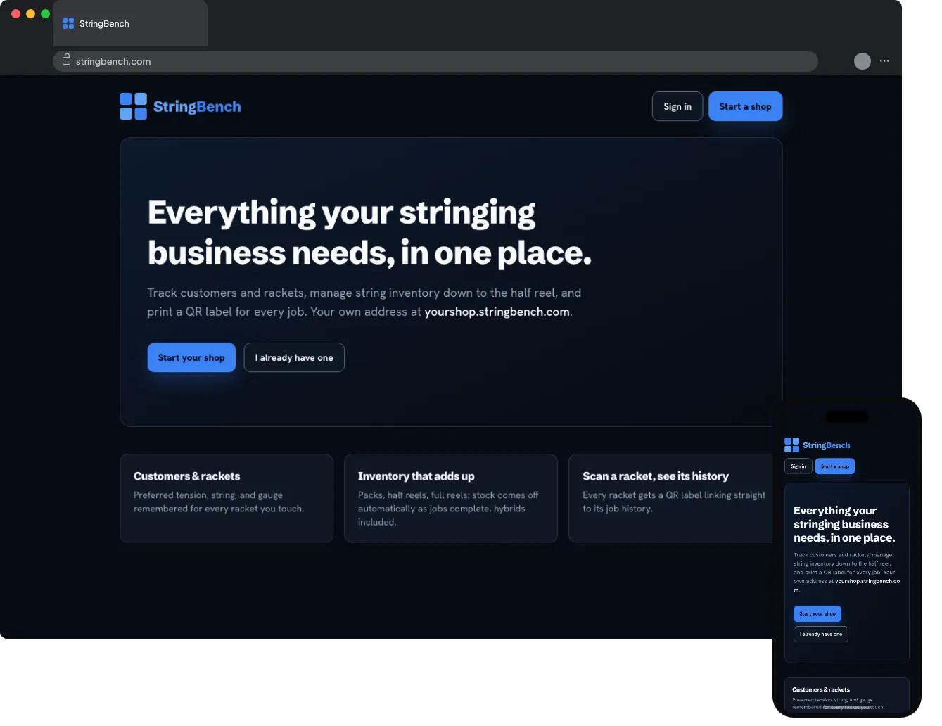 StringBench screenshot